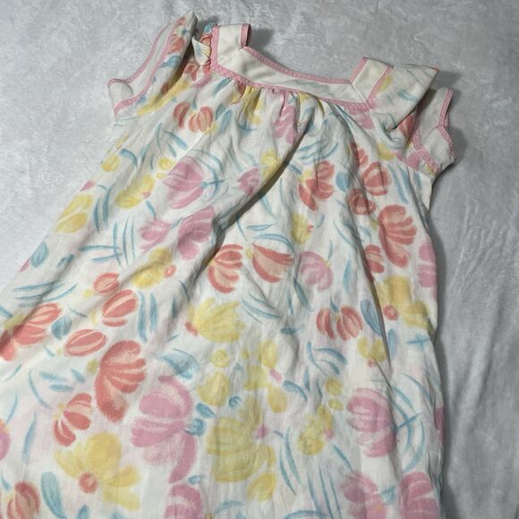 Vintage Chic It’s a Charm Pastel Floral Sleep Dress Size Large Buton Front - Picture 7 of 9